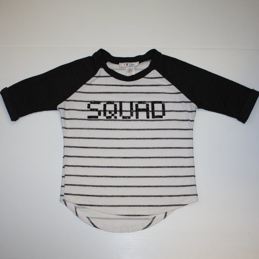 It Closet Los Angeles Girl's Squad Stripe Top Shirt size 10